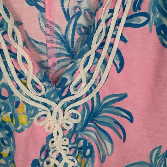 Lilly Pulitzer Dress small S pink resortwear beach preppy colorful summer modest - Picture 3 of 7